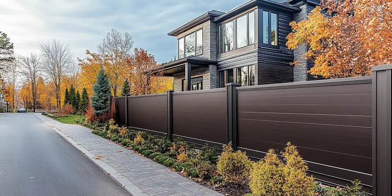 Moderne Zäune aus Polen