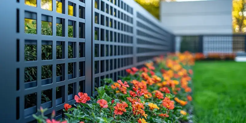 Moderne Zäune aus Polen