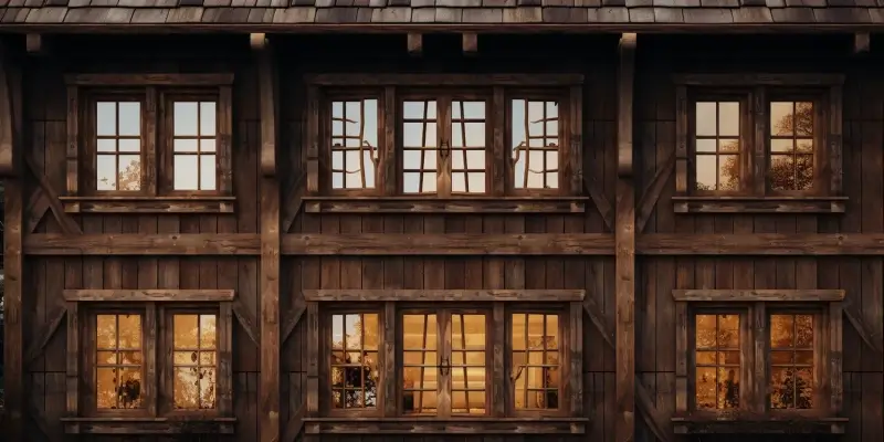 Okna drewniane do domku letniskowego