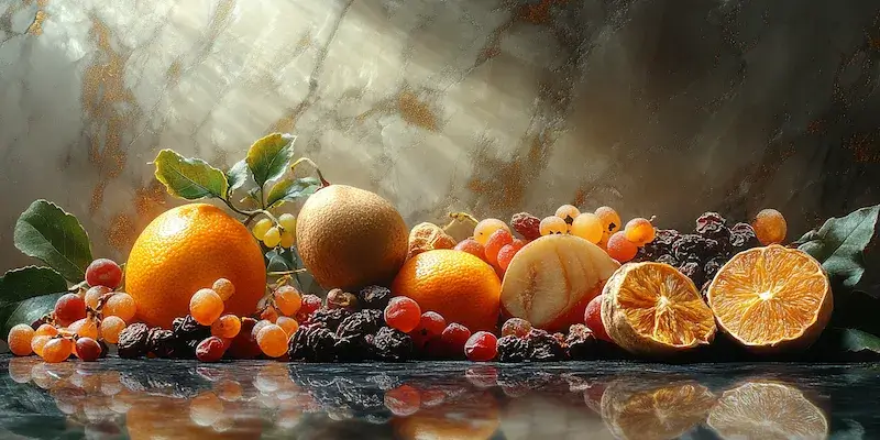 Ile cukru maja suszone owoce?