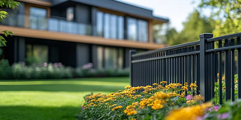 Alu Zäune aus Polen mit Montage