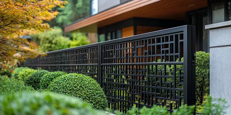 Metallzaun aus Polen mit Montage